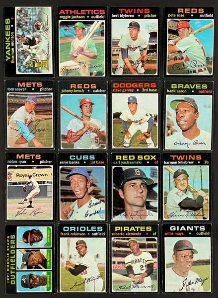 1971 Topps Baseball Near Set (739/752)