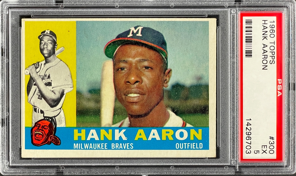 1960 Topps #300 Hank Aaron - PSA EX 5