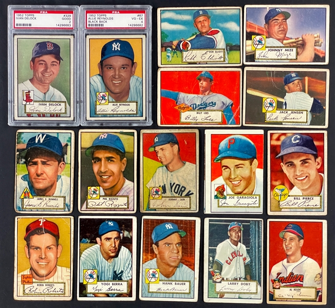 1952 Topps Baseball Card Collection (104)