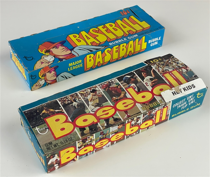 1972 and 1973 Topps Baseball 10-Cent Display Boxes (2)