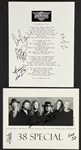 .38 Special Signed Photo And Lyrics Sheet (Beckett Authentic)