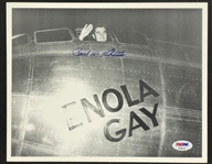 Enola Gay Pilot Paul Tibbets Signed 8x10 Photo in The Cockpit of the Bomber (PSA/DNA)