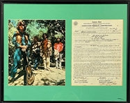 John Fogerty Signed 1969 Creedence Clearwater Revival Performance Contract (Beckett)