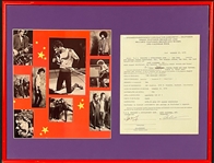 Peter Wolf Signed 1975 J. Geils Band Performance Contract for <em>The Midnight Special</em> (Beckett)