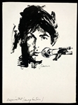 Original Illustration Art of Paul McCartney by <em>Chicago Sun-Times</em> Artist John Downs