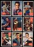 1956 Topps "Elvis Presley" Complete Set of Bubble Gum Cards (66) with High Grade Checklist Card #2