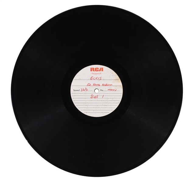 Pair of RCA Nashville Double-Sided 33 1/3 RPM Acetates with Sides 1, 2, 7 and 8 of Elvis Presley’s 1970 Album <em>Worldwide 50 Gold Award Hits Vol. 1</em>