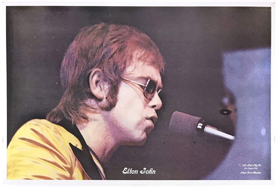 1974 Elton John “Platt Mfg. Co.” Poster 