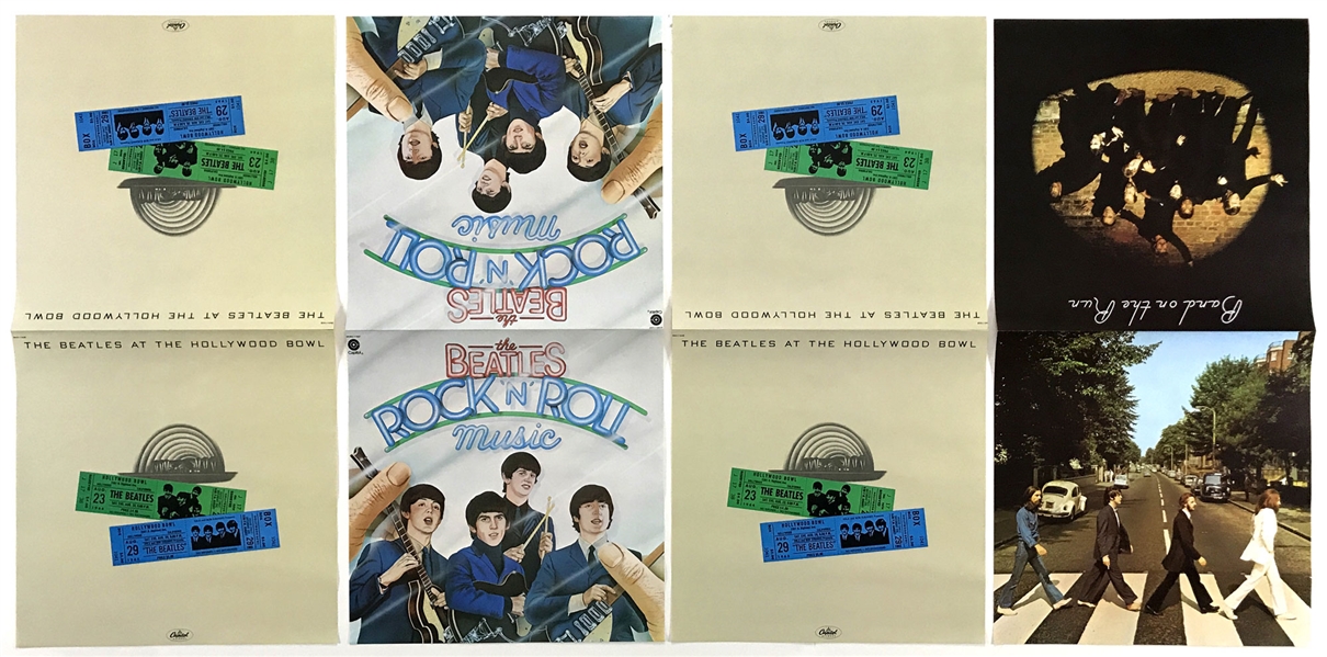 1977 <em>The Beatles at the Hollywood Bowl</em> Capitol Records “Clothes Line” In-Store Display COMPLETE with 20 Album Covers!