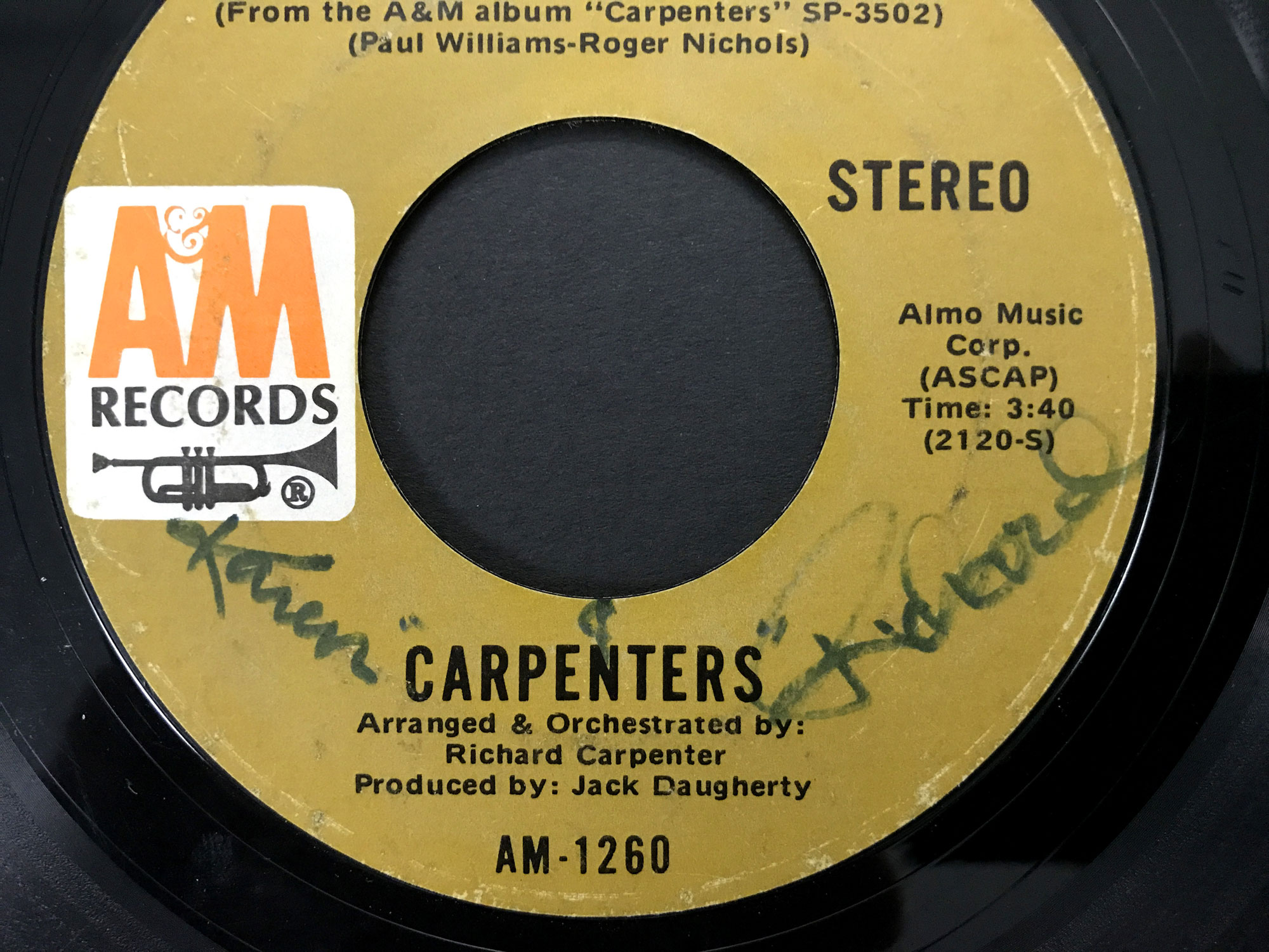 Carpenters – Rainy Days And Mondays / Saturday, 7 Vinyl, 1971 — Spin N  Round Music & Collectibles