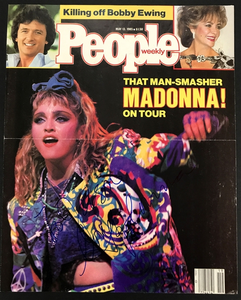 1985 <em>People</em> Magazine Cover Signed by Madonna