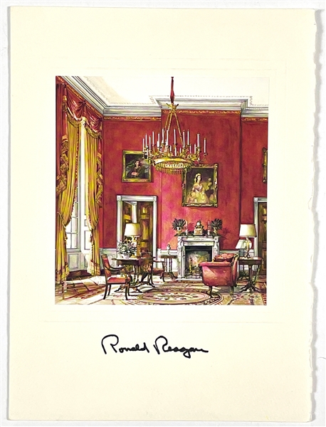 Ronald Reagan Signed 1982 Presidential Christmas Card