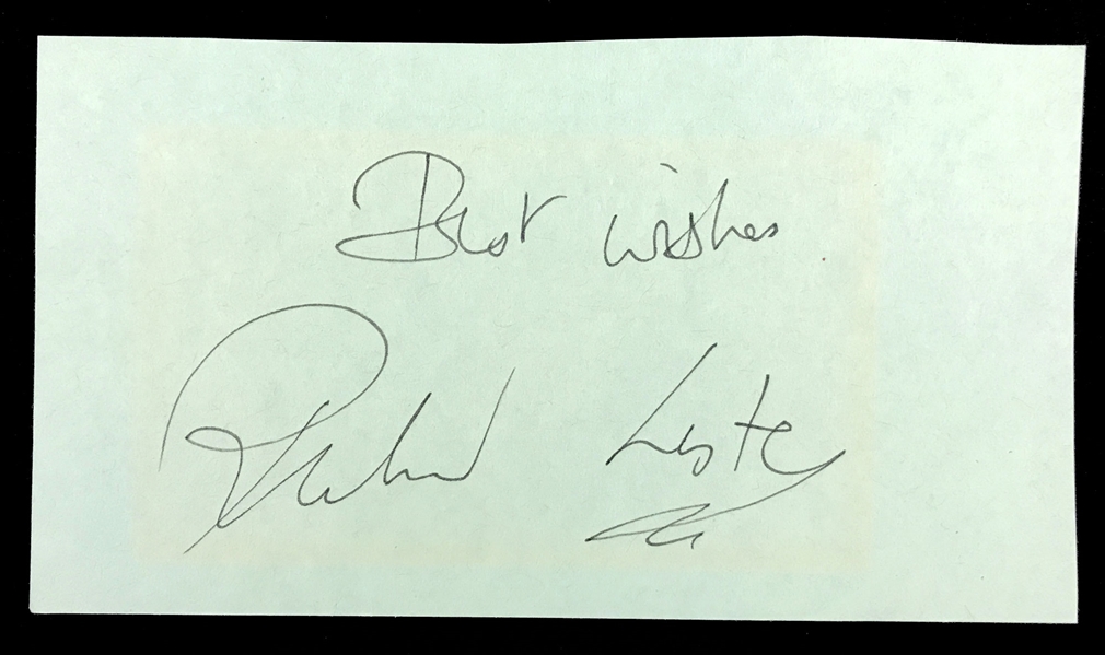 Beatles Film Director Richard Lester (<em>A Hard Days Night</em>, <em>HELP!</em>) Signed Autograph Book Page
