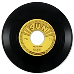 1954 Sun Records 209 Unplayed “File Copy” 45 Single of Elvis Presley’s “That’s All Right” - From Sun Records Promotions Manager Cecil Scaife