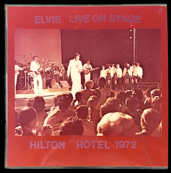 1972 Elvis Presley 10-Inch 33 1/3 RPM Acetate for the Import Album <em>Elvis Live on Stage: Hilton Hotel 1972</em> 