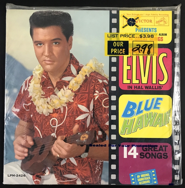 Group of Five Elvis Presley 1960s and 1970s LPs – STILL SEALED! - Including <em>Blue Hawaii</em> Soundtrack and <em>Elvis For Everyone</em> 