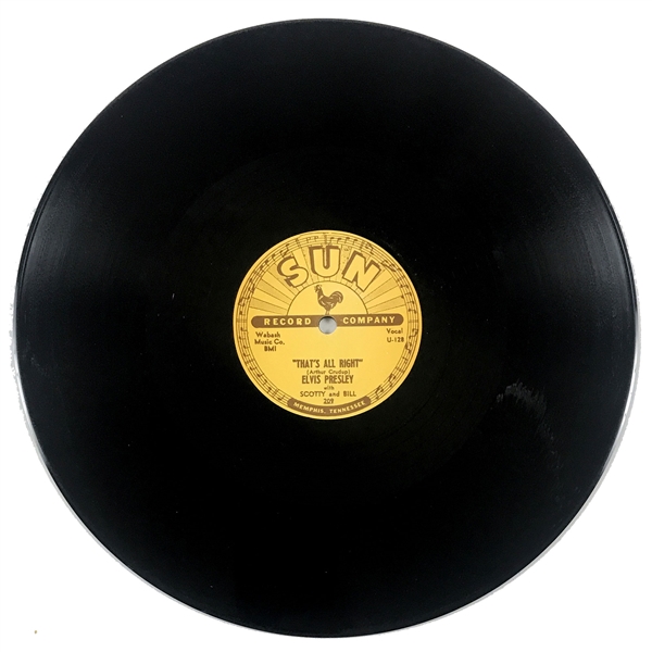 Lot Detail - Complete Set of Five Elvis Presley Sun Records 78 RPM ...