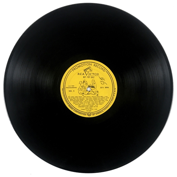 1955 RCA Victor Promotion LP <em>EZ Pop Programming No. 5</em> Featuring Elvis Presley’s “Mystery Train” and “I Forgot to Remember to Forget”