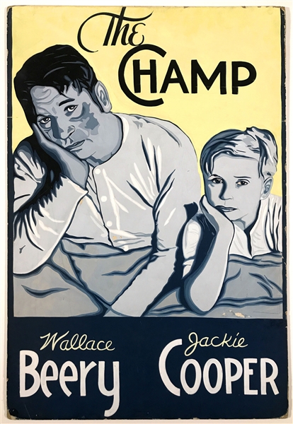 1931 Original Advertising Painting for <em>The Champ</em> by Artist Max Baker