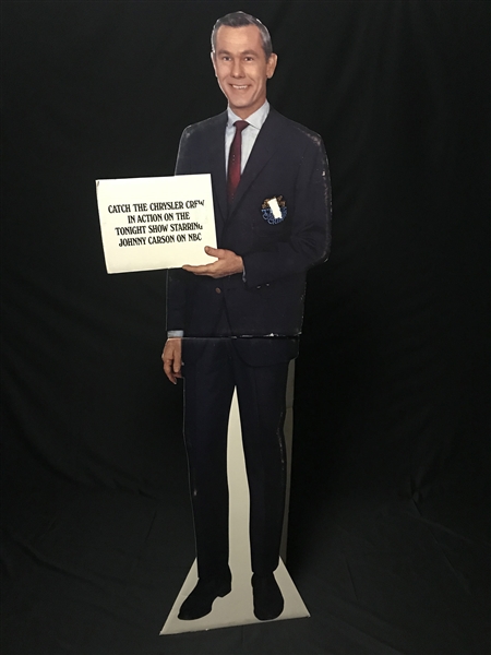 Late-1960s Johnny Carson <em>The Tonight Show</em> Full-Size Standee for "Chrysler Crew" Boat Showrooms