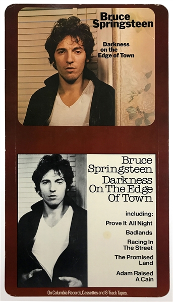 1978 Columbia Records Poster for Bruce Springsteens 1978 LP <em>Darkness on the Edge of Town</em> Never Used!