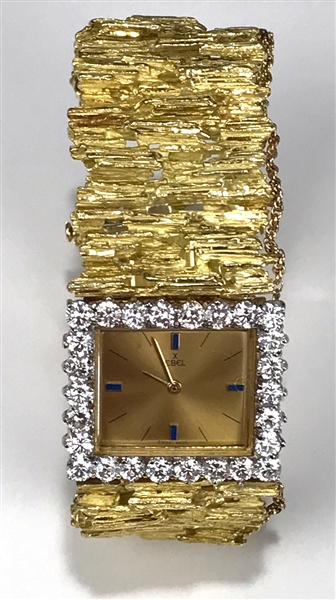 Incredible Elvis Presley Stage-Worn 18K Gold Watch with 26 Diamonds Gifted to J.D. Sumner Who Also Wore it on Stage! With Irrefutable Provenance and Strong Supporting Photos