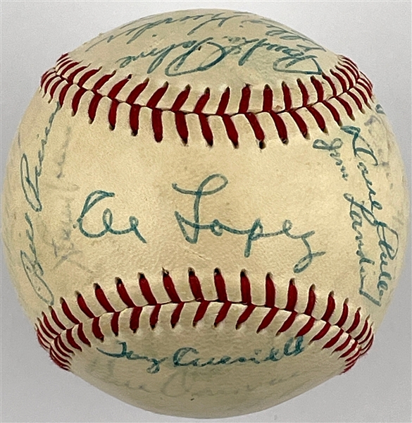 1957 Chicago White Sox Team Signed Baseball with Al Lopez, Larry Doby and Nellie Fox