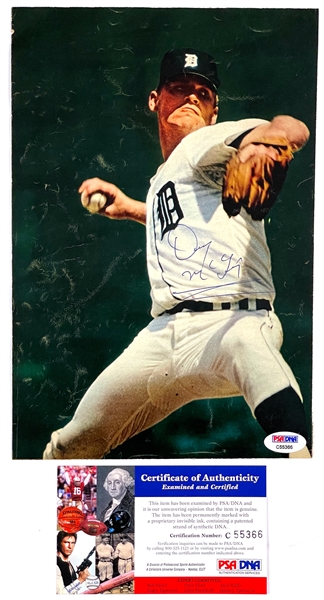 1968 Detroit Tigers Signed <em>Sport</em> Magazine Pages with Denny McClain, Bill Freehan and Al Kaline
