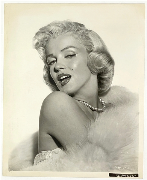 Pair of 1953 Marilyn Monroe Stunning Studio-Issued Glamour Photographs