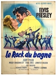 1957 <em>Jailhouse Rock</em> Huge French “Grande” (One-Panel) Movie Poster - Starring Elvis Presley (<em>Les Rock du Bagne</em>)