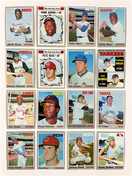 1970 Topps Baseball Complete Set (720)