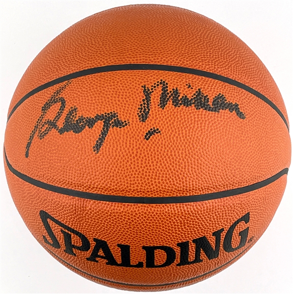 George Mikan Signed Spalding NBA Leather Basketball
