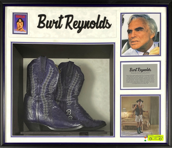 Burt Reynolds Screen-Worn Cowboy Boots from the 1996 Film <em>Striptease</em>