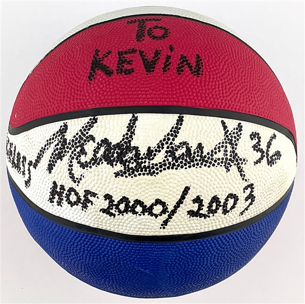 Harlem Globetrotter Meadowlark Lemon Signed Basketball – Inscribed “AGELESS #36 HOF 2000/2003”