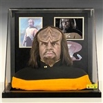 Michael Dorn as Worf Full-Size “Life Mask” Display with Star Fleet Uniform - <em>Star Trek: The Next Generation</em>