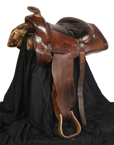 Elvis Presleys Saddle Used at Graceland and His “Circle G” Ranch – Made by Mike McGregor - with Graceland Authenticated LOA