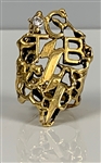 Elvis Presley Owned and Worn “TCB” Gold and Diamond Ring – Never Seen Before Now!!