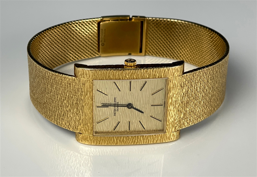 Johnny Cash Owned and Stage-Worn 1970 Patek-Philippe 18K Gold Model 3553 Watch – Gifted to His Drummer WS “Fluke” Holland