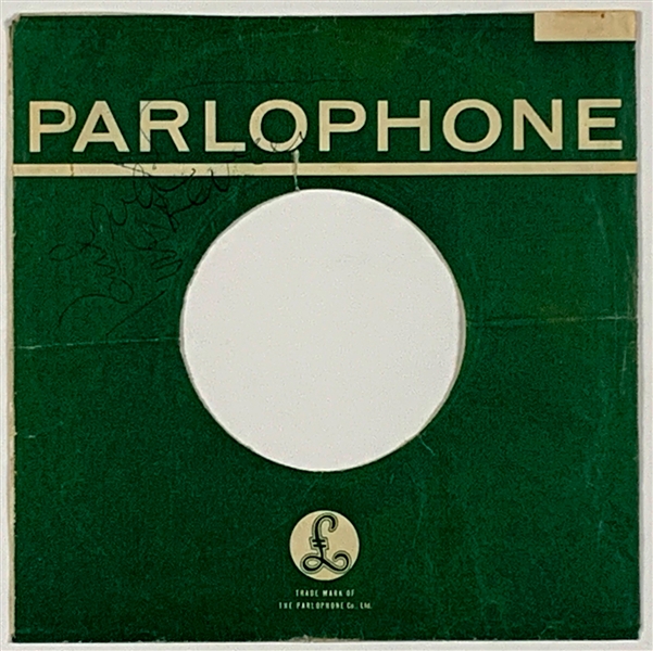 John Lennon and Paul McCartney Signed 1963  "Please Please Me" Parlophone 45 Sleeve