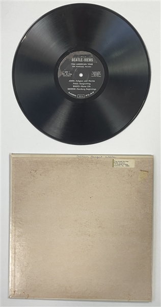 The Beatles 1966 LP <em>Beatle-Views: 1966 American Tour</em> SUPER RARE Album for Blind Fans Distributed by <em>Ring Around the Pops</em> a <em>Braille Quarterly</em> Magazine