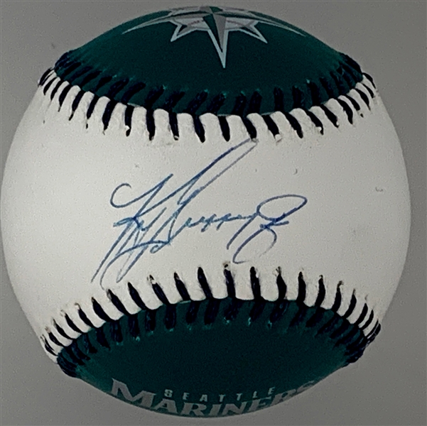 Ken Griffey, Jr. Single Signed Baseball – “Spinneybeck” Seattle Mariners Logo Baseball
