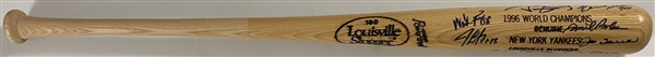 1996 New York Yankees “1996 World Series Champions” Team Signed Bat – LE 174/196 – 15 Signatures Incl. Jeter, Gooden, Strawberry and Rivera