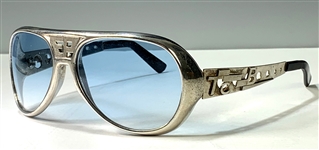 Elvis Presley Owned "TCB" Grand Prix Sunglasses - One of the Earliest Pair Made - All Metal!