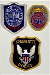Elvis Presley Official Police Uniform Patches from Memphis, Savannah and Charlotte – Given to His Nurse Letetia “Tish” Henley and Featured in Her Book