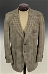 Elvis Presley Owned “Lansky Brothers” Brown Plaid Sport Coat – From The 1995 Jimmy Velvet Collection Auction