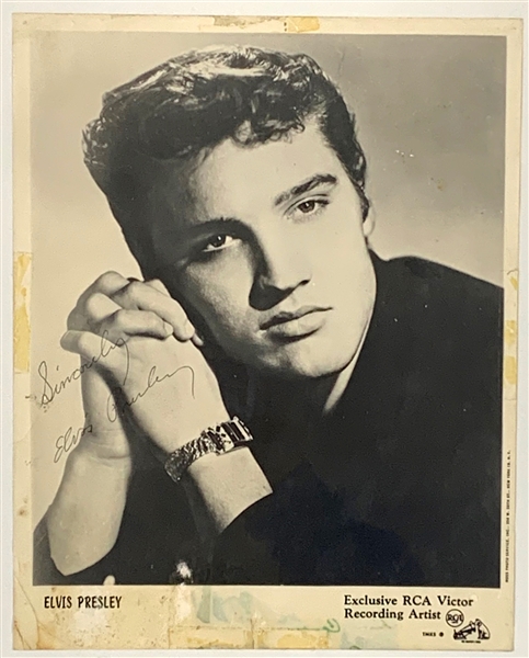 1956 Elvis Presley RCA Promotional Photo with Facsimile Signature