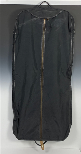 Elvis Presleys Black Travel Garment Bag – Gifted To Ed Hill of the Stamps Quartette – Former Mike Moon Collection