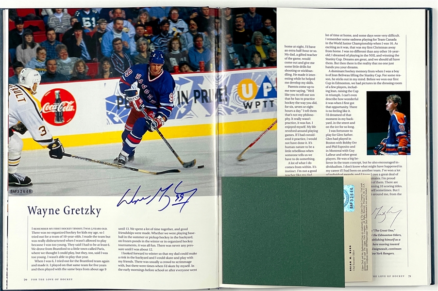 <em>For the Love of Hockey</em> Limited Edition Book (82/300) Signed by 92 NHL Hall of Famers and Stars Incl. Wayne Gretzky (Upper Deck COA)