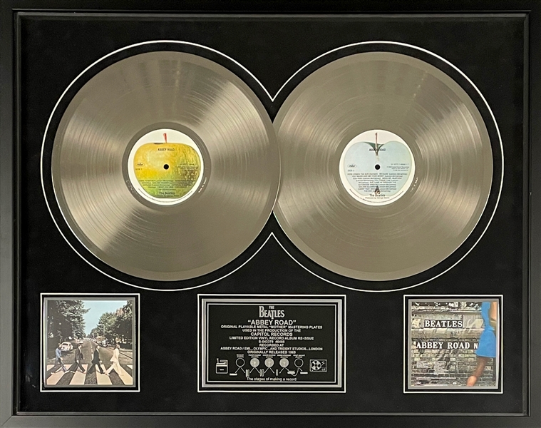 Original Metal “Mother” Mastering Plates for The Beatles LP <em>Abbey Road</em> - From the 2006 Limited Edition Vinyl Record Release