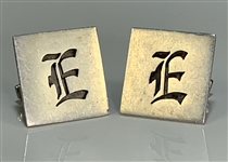 Elvis Presley Owned Sterling Silver “E” Monogrammed Cuff Links – Gifted to His Cousin Patsy Presley